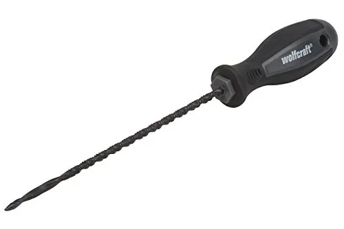 wolfcraft Bohrsäge - 4031000 - Für kleine Aussparungen und Freiformen in Gipskarton - Bohrspitze zum leichten Eintauchen - 2-Komponenten-Griff