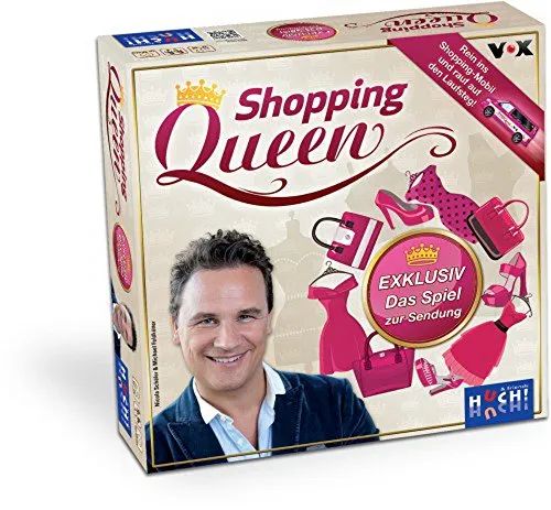 Huch & Friends Shopping Queen - Brettspiel für 3-5 Spieler - Gesellschaftsspiel für 3-5 Spieler, strategisches Einkaufen und viel Spaß für die ganze Familie!