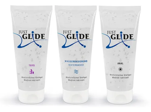 Gleitgel Wasserbasis Gleitmittel Sex Lubrikant Spar-SET Just Glide 600 ml