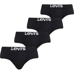 Levi's Herren Slip M, Schwarz - Herrenunterhosen aus 95% Baumwolle, elastisch und bequem dank Jersey-Material. Ideal für den Alltag mit stylishem Logo-Webbund.