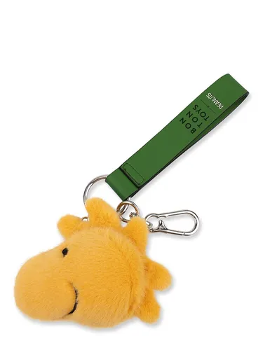 Bon Ton Toys x Peanuts Woodstock Fuzzy Bag Charm 9 cm - Schlüsselanhänger in Form von Woodstock, ideal für die Personalisierung von Taschen. Aus strapazierfähigem Polyester gefertigt, bringt er Farbe und Freude in deinen Alltag.