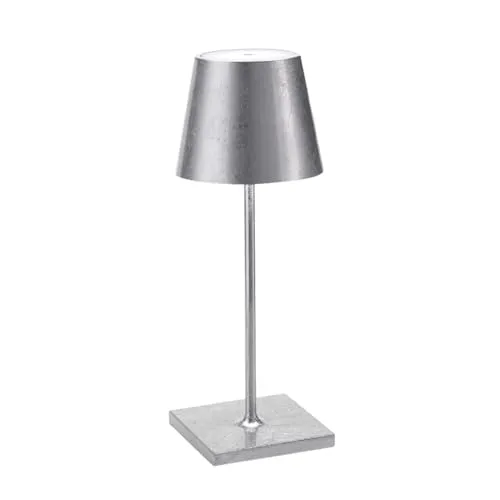 Zafferano Poldina Akkuleuchte LED, silber in silber von Zafferano