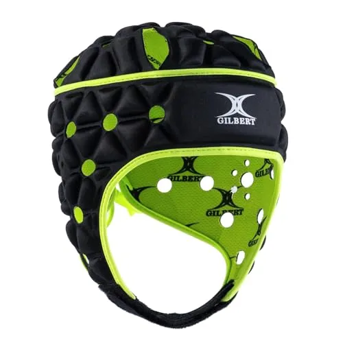 Gilbert Rugby-Helm Schwarz/Grün L von Gilbert