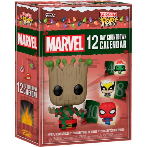 Funko Countdown Calendar: Marvel 12-Day - Spielzeug-Adventskalender mit 12 einzigartigen Funko Pocket Pops, ideal für das Sammeln und Ausstellen. Perfekt für die Vorfreude auf Weihnachten!
