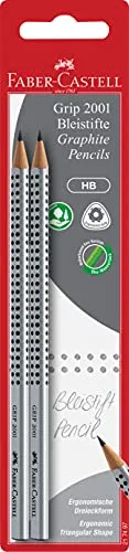 FABER-CASTELL 217497 - Bleistifte Grip 2001, Härtegrad HB, 2er Set