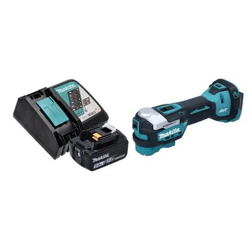 Makita DTM 52 RT1 Multifunktionswerkzeug 18 V - Multifunktionswerkzeug mit 18 V Akku und bürstenlosem Motor, ideal für präzise Arbeiten in Heimwerk und Profi-Bereich.