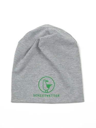 SCHIETWETTER Accessoire Kinder Mütze, Leichte Beanie, Übergangsmütze, dünne Kopfbedeckung, Logo-Print, stretch, warm, einfarbig