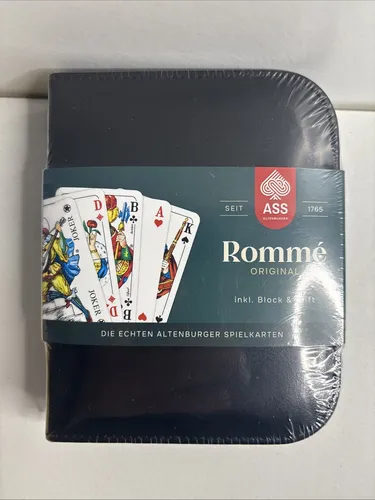 ASS 22570064 Rommé Kartenspiel im Kunstleder-Etui von ASS