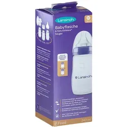 Lansinoh Naturalwave Babyflasche 240ml & Sauger M von Lansinoh
