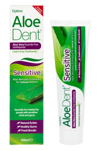 Produktbild Aloe Dent Sensitive Zahnpasta Ohne Fluorid Aloe Vera 100 ml