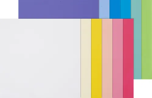 Verzierwachsplatten 10x10cm Pastellfarben 12