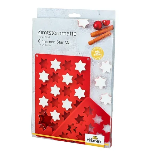 RBV Birkmann Backform Matte aus Silikon für Zimtsterne - antihaft