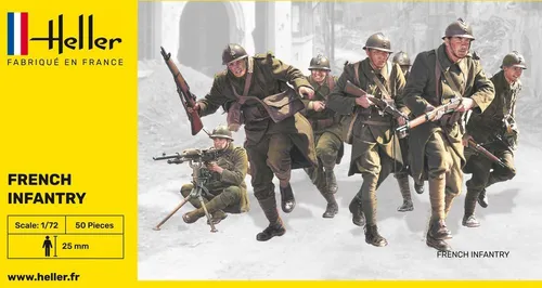 HELLER 49602 MODELLFIGUREN FRANZÖSISCHE INFANTERIE 1/72