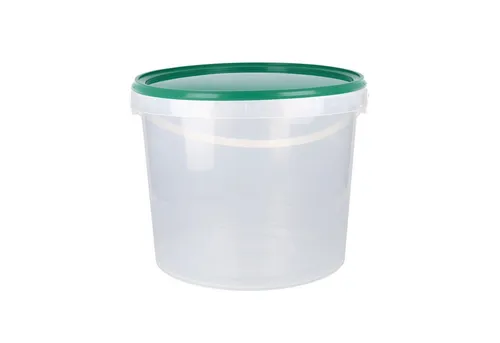 FixedByU Putzeimer Eimer mit Kunststoffgriff, PP, rund, 5 Liter, Lebensmittelecht, (Eimer-Set, 1-tlg., Eimer mit Deckel), luftdicht, stapelbar, lebensmittelecht, rutschsicher, recyclebar