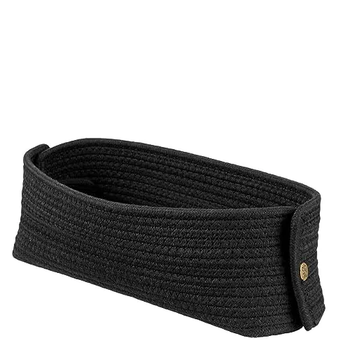 Stelton RIG-TIG Brotkorb KNIT-IT - 100% Baumwollleinen, lebensmittelsicher - Brotkorb im Landhausstil, ideal für gemütliche Frühstücke. Hergestellt aus 100% ökologischer Baumwolle, waschbar und platzsparend zusammenklappbar.