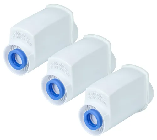 vhbw 3x Wasserfilter Filter Ersatz für Neff 467873, 575491, 17000705, TZ70003, TCZ70003 für Kaffeevollautomat, Espressomaschine Weiß