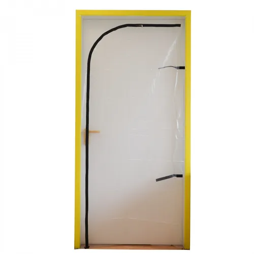 Folien Staubschutztür schwellenlos mit Reißverschluss 210 x 110 cm