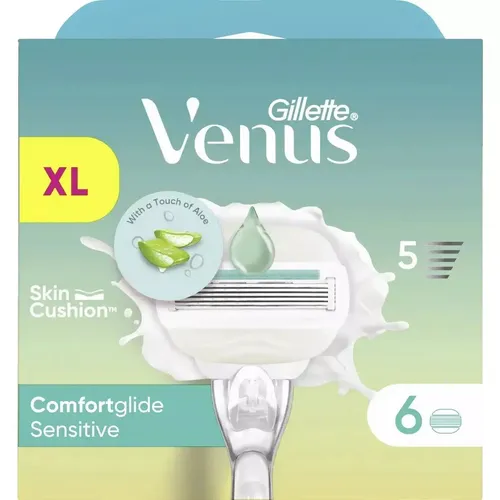 Gillette Venus ComfortGlide 5 Sensitive, 6 Ersatzklingen von Gillette