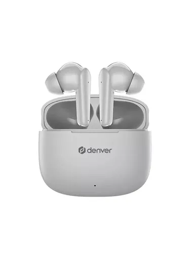 DENVER In-Ear Ohrhörer TWE-48, grau - Kabellose Bluetooth-Kopfhörer mit bis zu 6 Stunden Hörzeit und integrierter Freisprechfunktion – ideal für Musikliebhaber unterwegs.