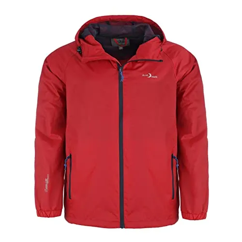 Blue Wave Herren Funktionsjacke Fabian - Wetterfeste Outdoor-Jacke in Rot, Größe XXL - Funktionsjacken für Outdoor-Aktivitäten, winddicht und atmungsaktiv mit 5000 mm Wassersäule. Verstellbare Passform und reflektierende Details für Sicherheit bei jedem Wetter.