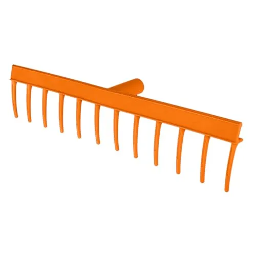 NEO TOOLS Gartenrechen Gartenrechen mit 12 Zähnen 51 cm | Handlicher Zinkenbesen zum Zusammenfegen von Laub und Grasschnitt, mit robusten Kunststoffzinken |