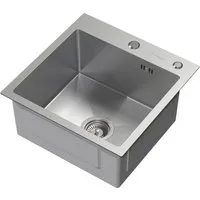 ML-Design Edelstahl Küchenspüle mit Ab- und Überlaufgarnitur