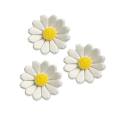 Margeriten aus Feinzucker, weiss 60