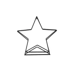 Versand-Richter Weihnachtsfigur Stern Metallgestell