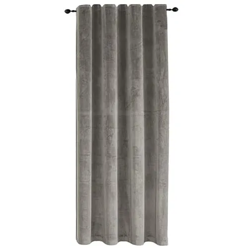 Verdunkelungsvorhang Samt weich 140x175 cm Taupe Vorhang Kräuselband Blickdicht Gardine abdunkelnd U-Band