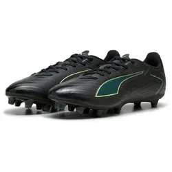 Puma Unisex Ultra 6 Play FG/AG Fußballschuh – Puma Black Fizzy Light Green Terrain, 47 EU - Leichter und flexibler Fußballschuh für optimale Ballkontrolle und Komfort auf dem Platz. Ideal für das Spiel auf verschiedenen Untergründen.