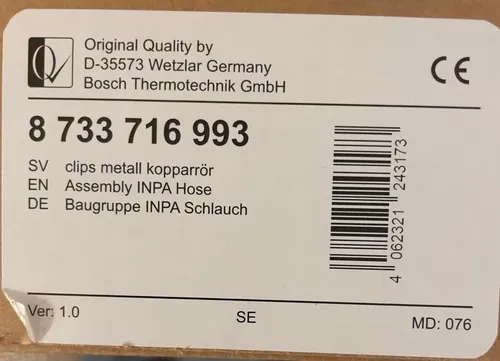 BOSCH Junkers BUDERUS Installationspaket INPA 8733716993