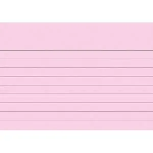 Brunnen Karteikarten 102270120, A7, liniert, rot, 100 Stück von BRUNNEN