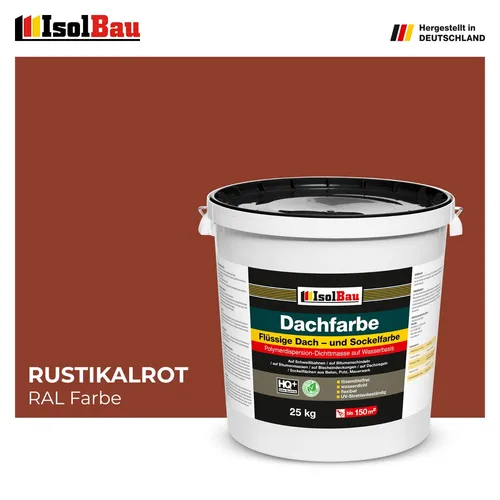 Dachfarbe Sockelfarbe Rustikalrot 25 kg