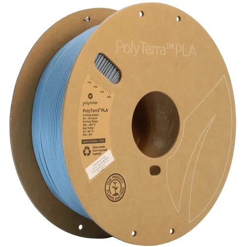 Polymaker PolyTerra Pla filament Muted Blue 1.75 mm 1KG von Polymaker