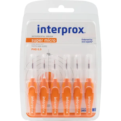 Dentaid GmbH interprox Interdentalbürsten 6 Stück, super micro, Orange, PHD 0,9