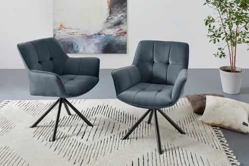 Guido Maria Kretschmer Home&Living Drehstuhl Lika in grau von Guido Maria Kretschmer Home&Living