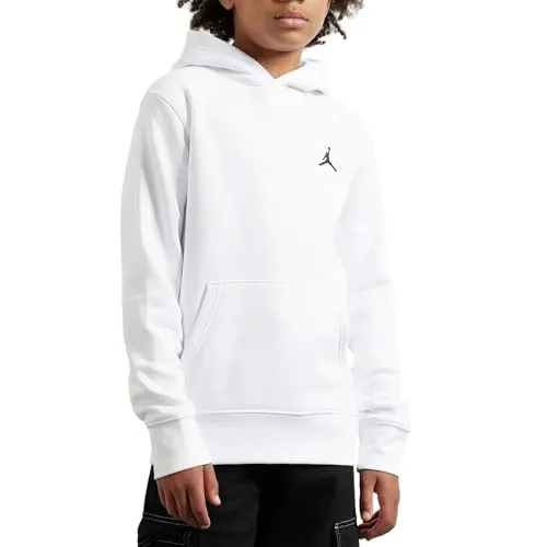 NIKE Jordan Jungen Sweatshirt mit Kapuze MJ Brooklyn Weiß Code 95D392-001, Weiß, 8-10 Anni