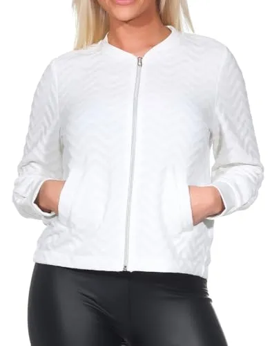 HaILY’S Sweatjacke LS P JK Ke44ndra in Weiß, Größe L von Hailys
