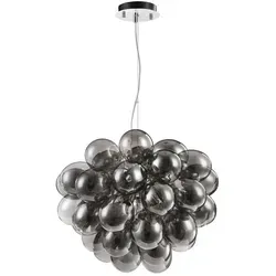 Maytoni Pendelleuchte Modern, Grau & Nickel - Stilvolle Pendelleuchte aus Metall und Glas, beliebig kürzbar mit gleichmäßiger Lichtverteilung – ideal für die Innenbeleuchtung.