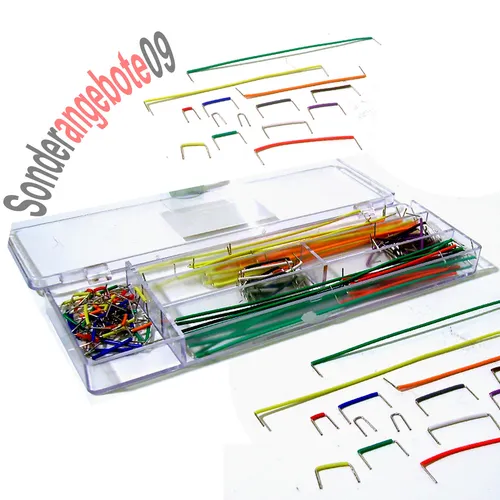 Steckbrücken Drahtbrücken Set 140-teilig Steck Draht Brücken für Laborsteckboard