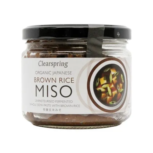 Clearspring Bio Vollreis Genmai Miso 300g Japan unpasteurisiert Naturreis Miso