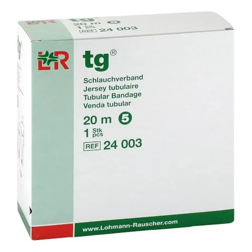 TG Schlauchverband Gr.5 20 m weiß 24003 - Erste-Hilfe-Heftpflaster & Verbandsmaterial, flexibler Schlauchverband für sicheren Halt und optimale Wundversorgung.
