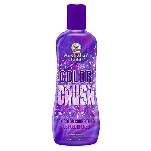 Australian Gold Color Crush 250 ml - Bräunungslotion - Bräunungslotion für Sonnenliegen mit Bräunungsbeschleuniger und angenehmem Duft, ideal für Mischhaut und ganzkörper Anwendung.