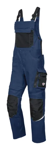 BP Arbeitslatzhose 1979 570 Größe 48 - Nachtblau/Schwarz - Hochwertige Latzhose für den professionellen Einsatz, strapazierfähig und mit praktischen Taschen für optimale Funktionalität.
