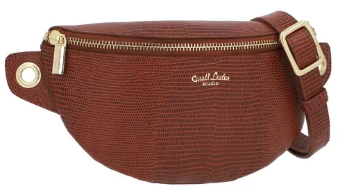 Gusti Leder Gürteltasche Rosamonde - Gürteltasche im eleganten Krokodilleder-Look, bietet Platz für Smartphone und Schlüssel, mit stilvoller Gurttechnik für extra Sicherheit und modischen Flair.