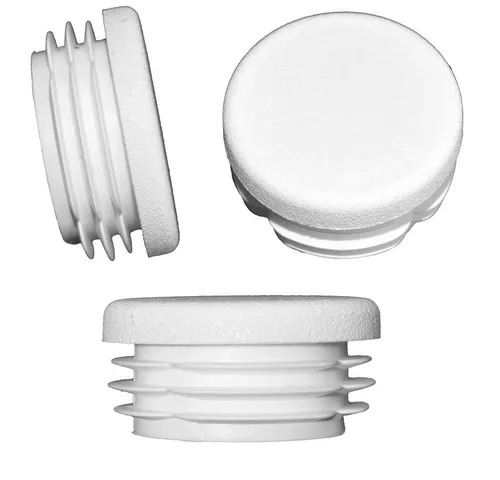 Walter Bethke GmbH & Co. KG Anhänger 10 x Lamellenstopfen Rundrohrstopfen Ø 40 mm (Außen) Stopfen WEISS