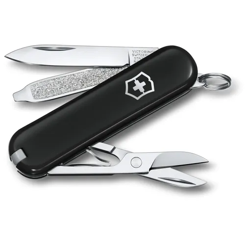 Victorinox Classic SD Taschenmesser - Kompakt und vielseitig - Taschenmesser in schwarz, ausgestattet mit 7 nützlichen Funktionen und hochwertigen Stahlklingen für maximale Effizienz.