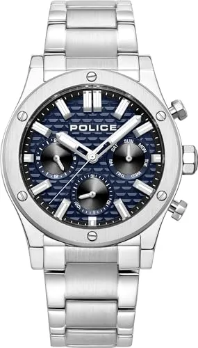 Police PEWJK0006204 Herrenuhr Polysh 42mm 5ATM - Silber