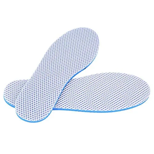 Einlegesohlen, Doppelte Luftpolstereinlagen Stoff Gegen Schweißfüße Schuheinlagen Atmungsaktiv Weiche langlebige Dämpfung Bequem Damen Herren Freizeit Beruf Sneaker Stiefel Wanderschuhe Grau(35-36)