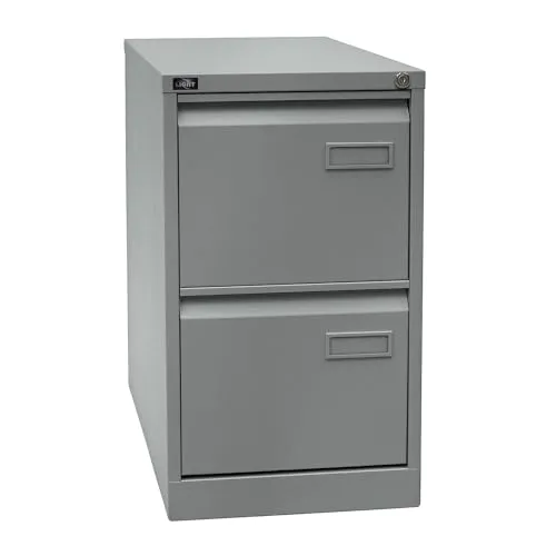 BISLEY Light Hängeregistraturschrank - Seitliche Büro-Aktenschränke, robuster Stahl, abschließbar mit 2 Schubladen und 100% Schubladenauszug für optimale Organisation